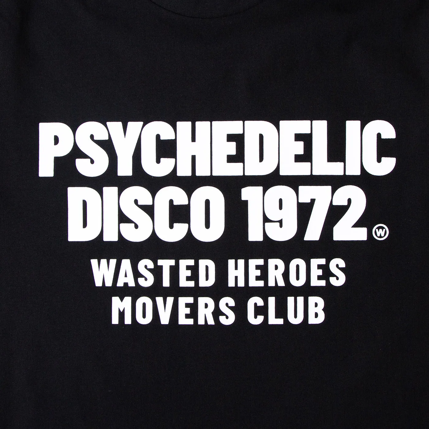 1972 Movers Club Back Print - Oversized Tshirt - Black