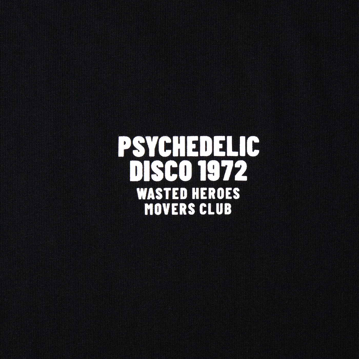 1972 Movers Club Back Print - Oversized Tshirt - Black