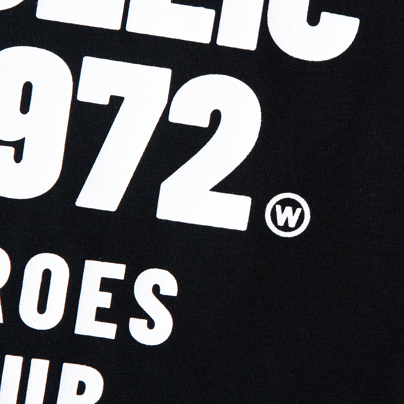 1972 Movers Club Back Print - Oversized Tshirt - Black