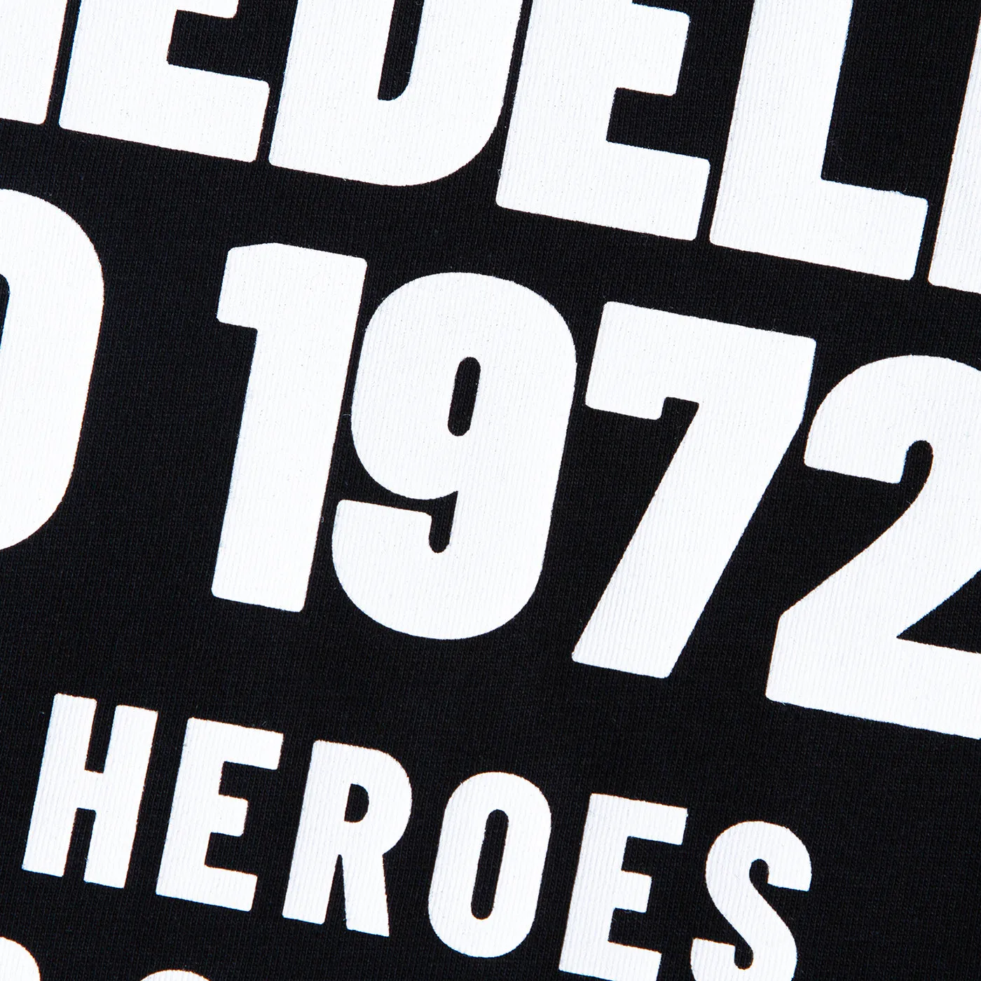 1972 Movers Club Back Print - Oversized Tshirt - Black