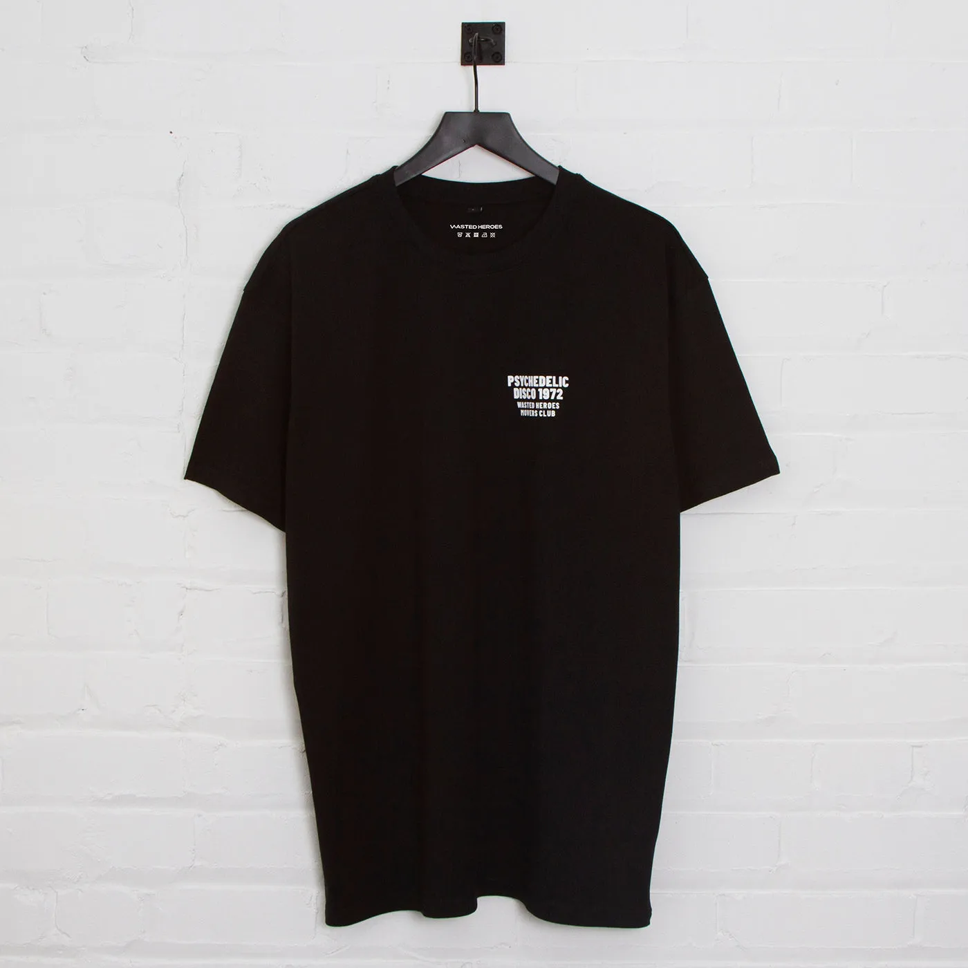 1972 Movers Club Back Print - Oversized Tshirt - Black