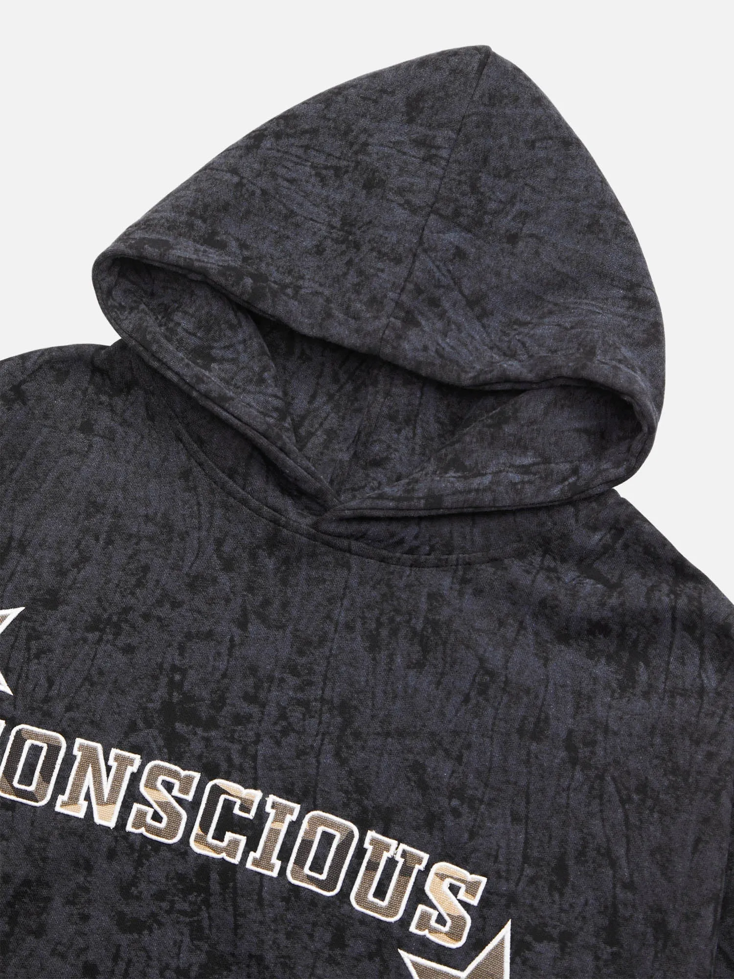 1984 American Retro Patch Star Hooded Sweatshirt - 1969
