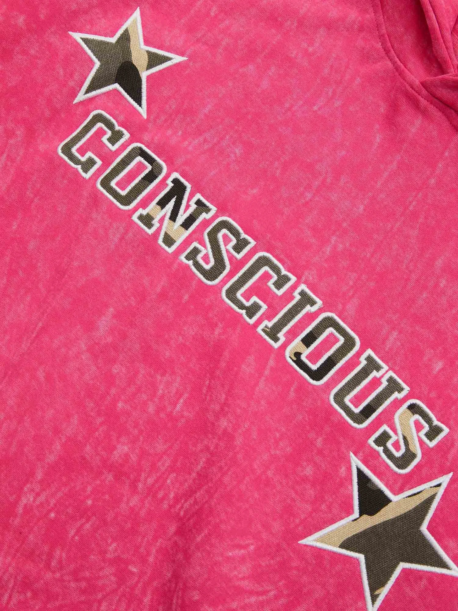 1984 American Retro Patch Star Hooded Sweatshirt - 1969