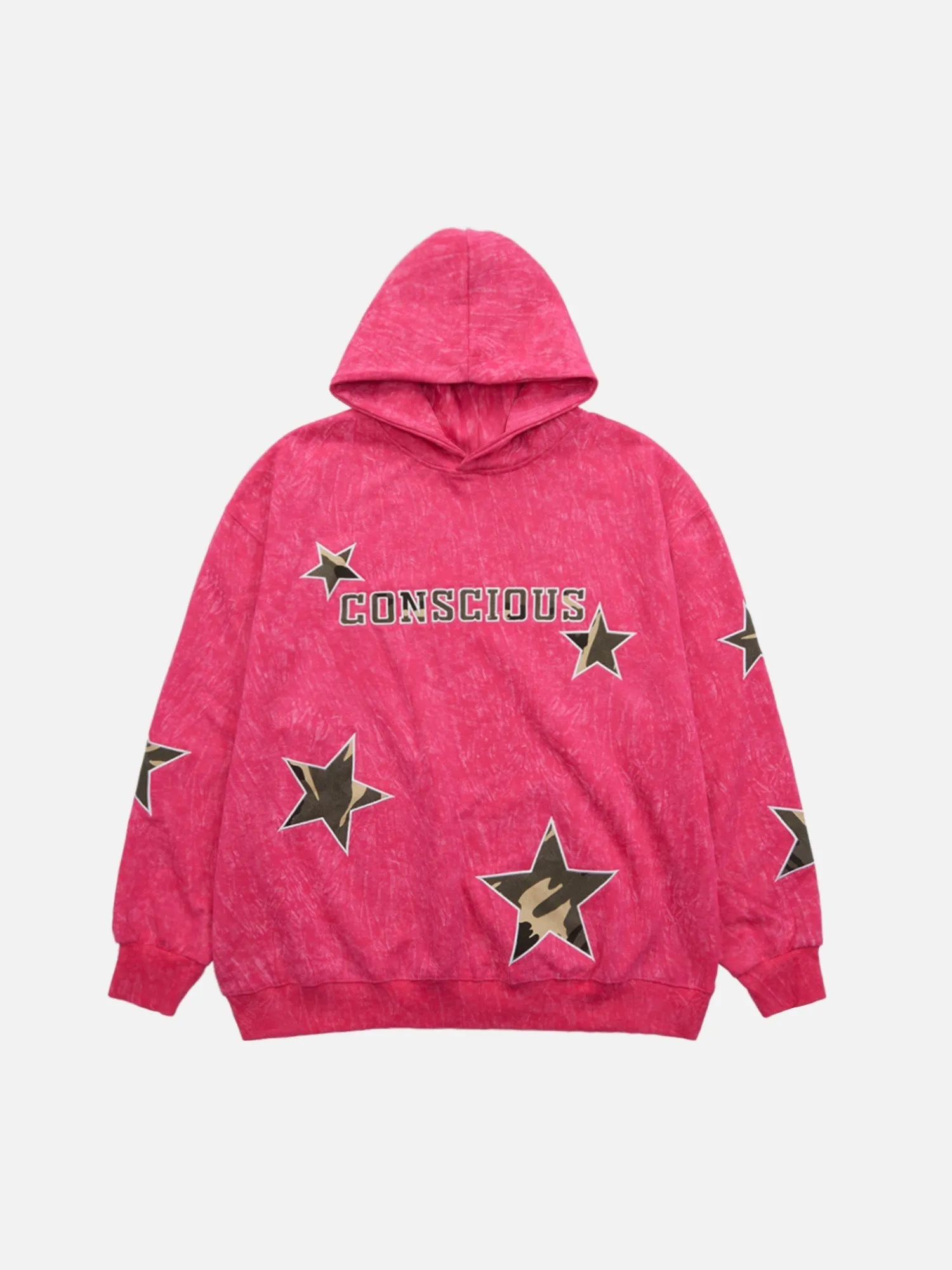 1984 American Retro Patch Star Hooded Sweatshirt - 1969
