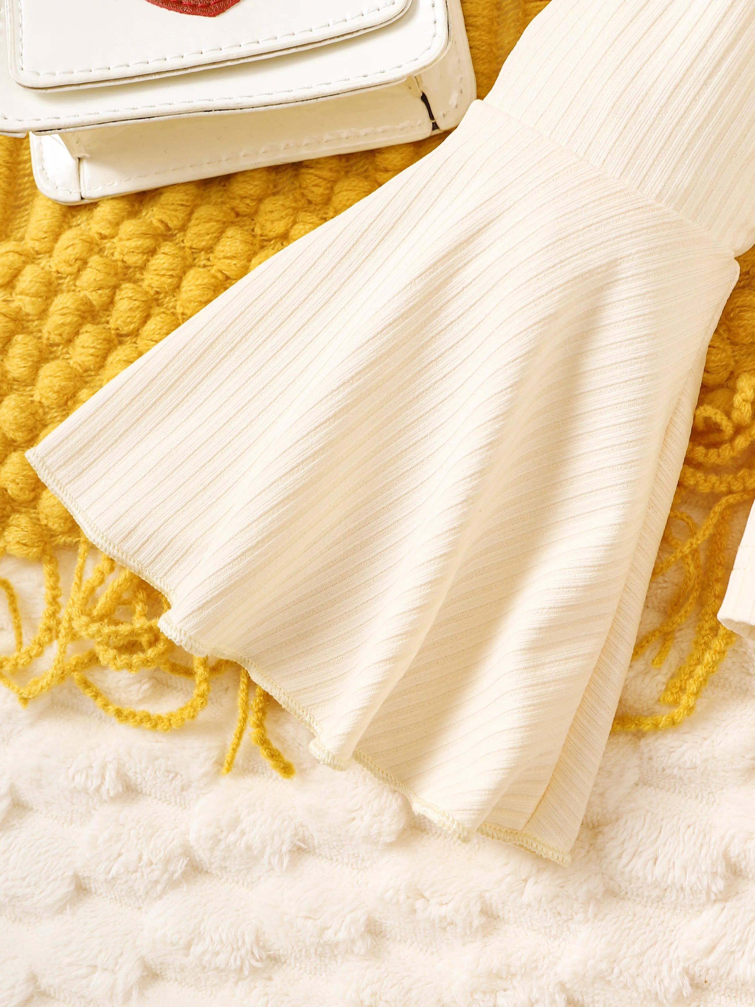 3-8Y Kids Toddler Girls Skirts Sets Flared Long Sleeve Solid Color PU Skirts 2Pcs Spring Autumn Clothing From 5Y-14Y White Catpapa 462308160