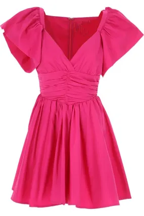 Stylish A-Line Homecoming Dress in Hot Pink, Trendy Fashion Outfit, Model Y2530