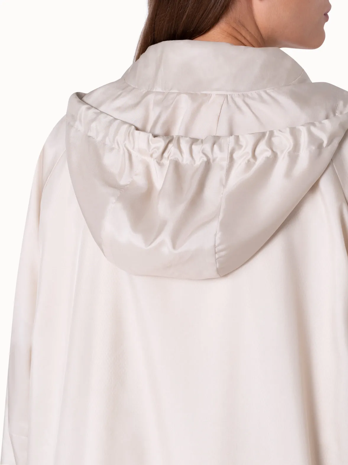 Adjustable Length Coat in Silk