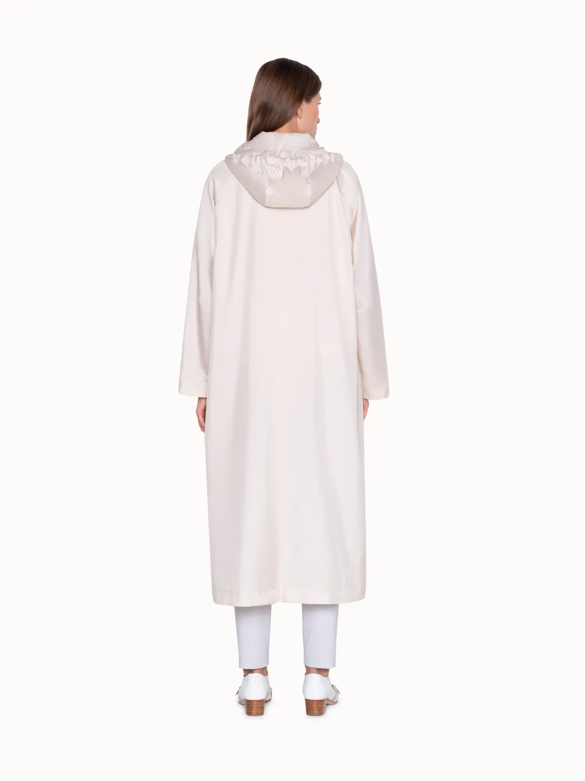 Adjustable Length Coat in Silk