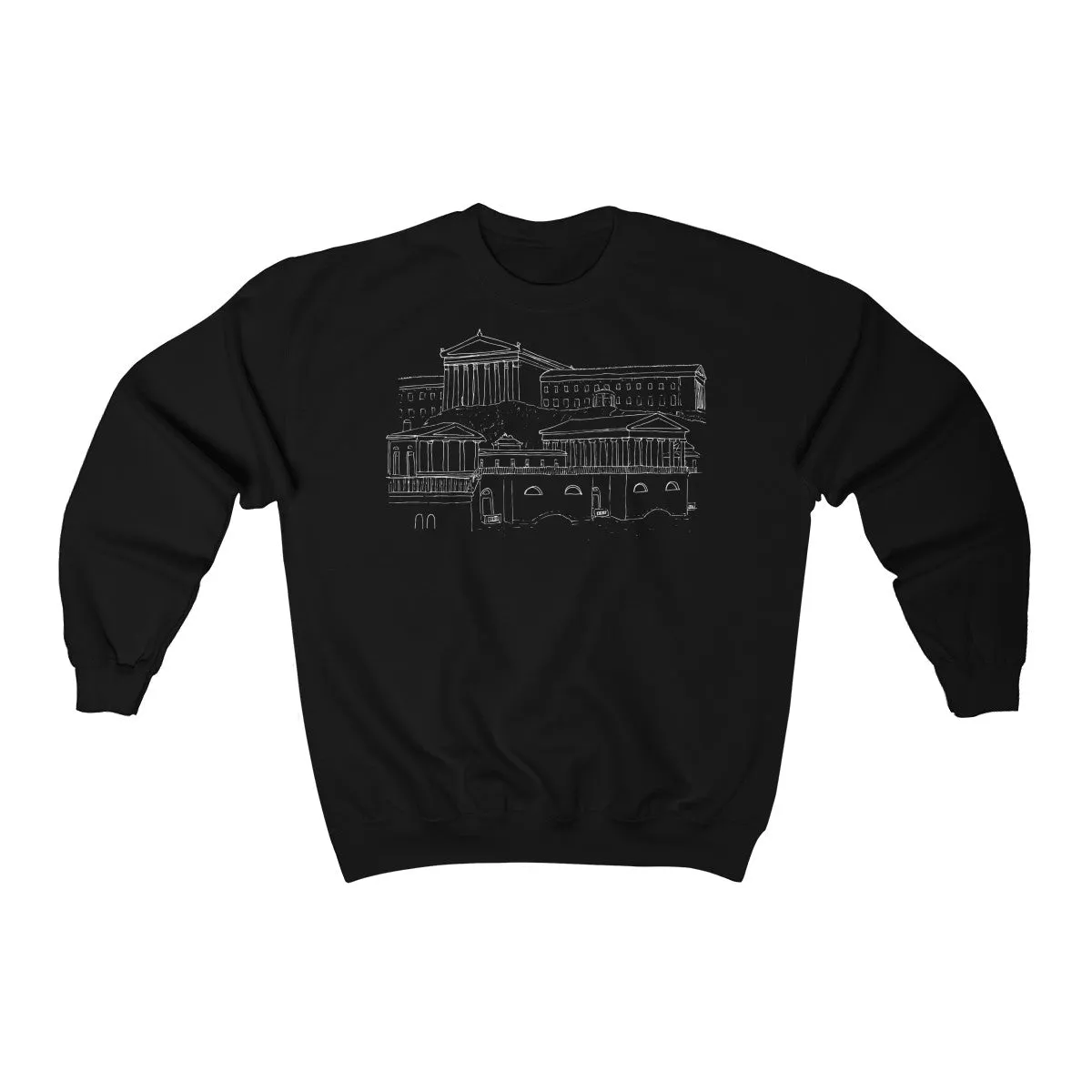 Art Museum & Water Works - Unisex Heavy Blend™ Crewneck Sweatshirt