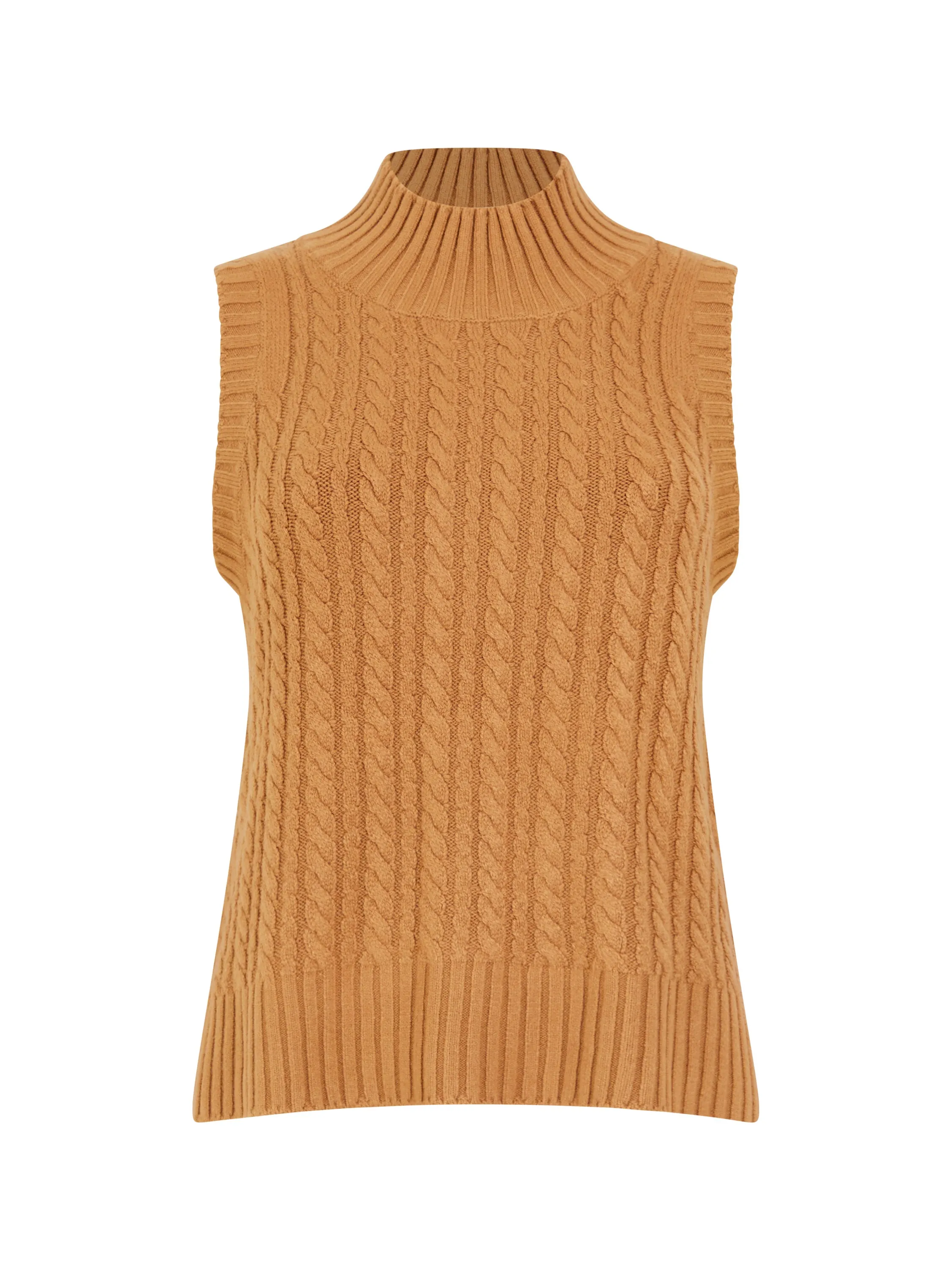 Babysoft Cable Knit Sleeveless Sweater
