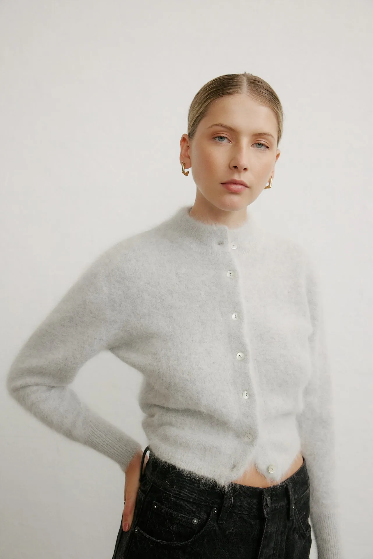 Bella Cardigan - Light Grey