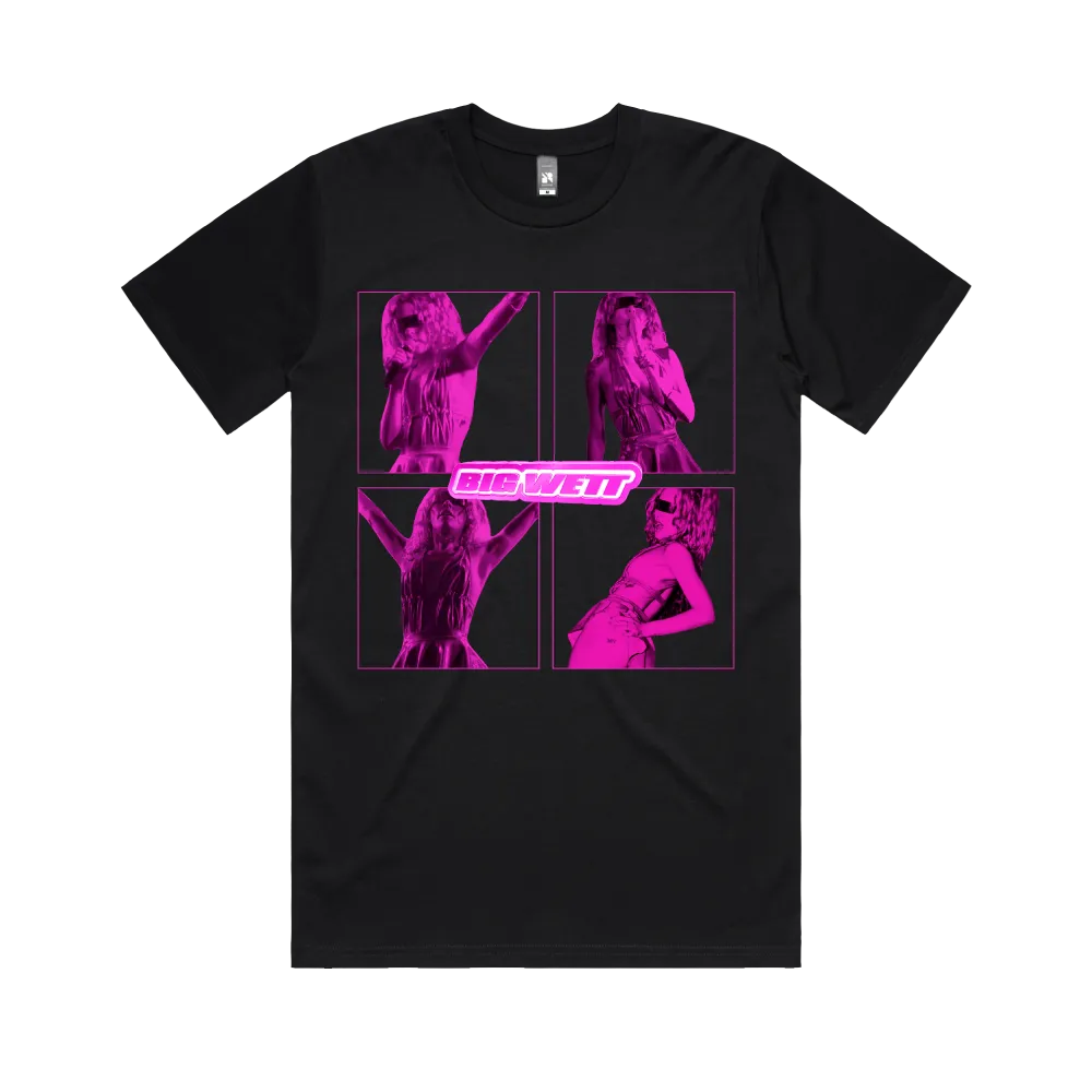 BIG WETT / PUSSY TO DIE FOR Black T-Shirt