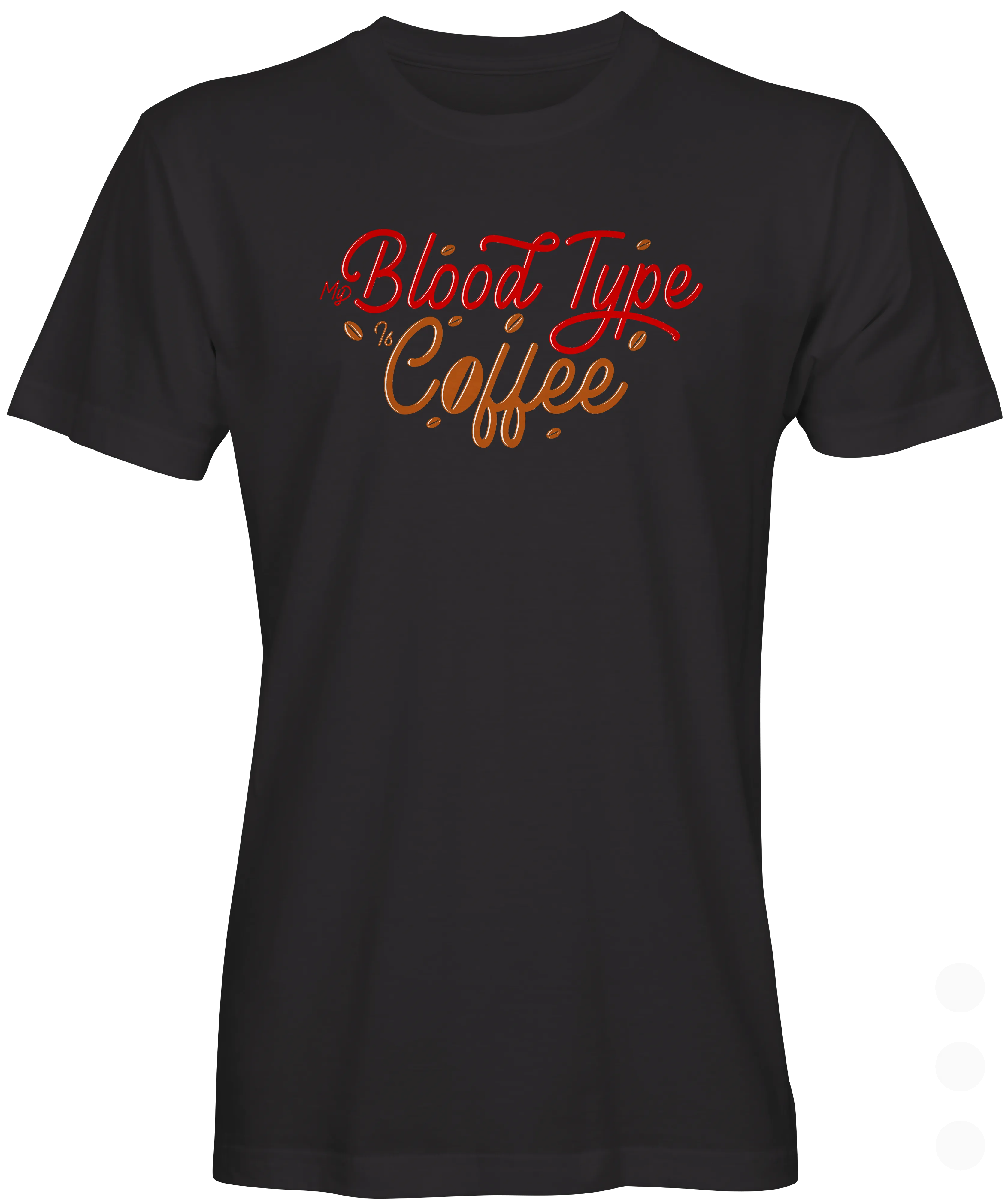 Blood Type Coffee Graphic T-shirt