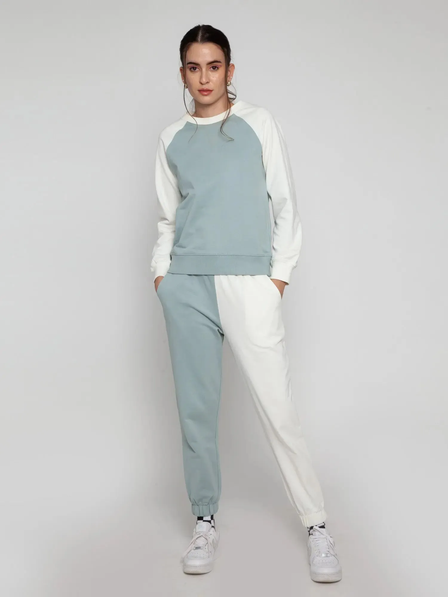 Blue   Cream Split Set