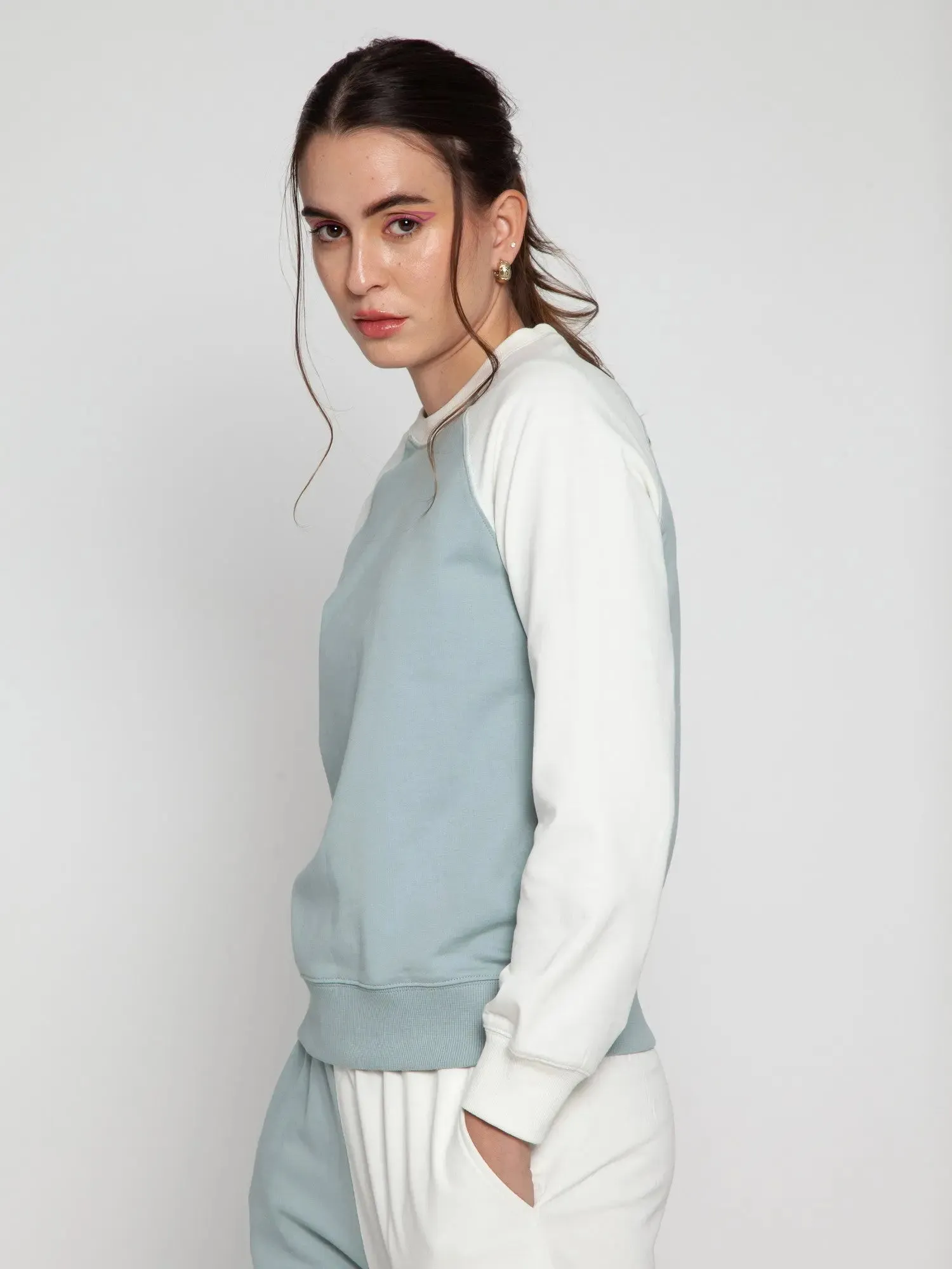 Blue   Cream Split Set