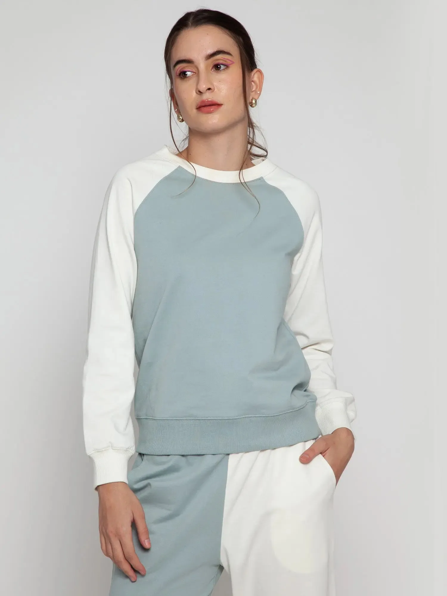 Blue   Cream Split Set