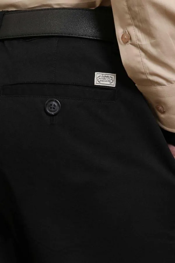 C PANT CROSS POCKET SLIM FIT BLACK
