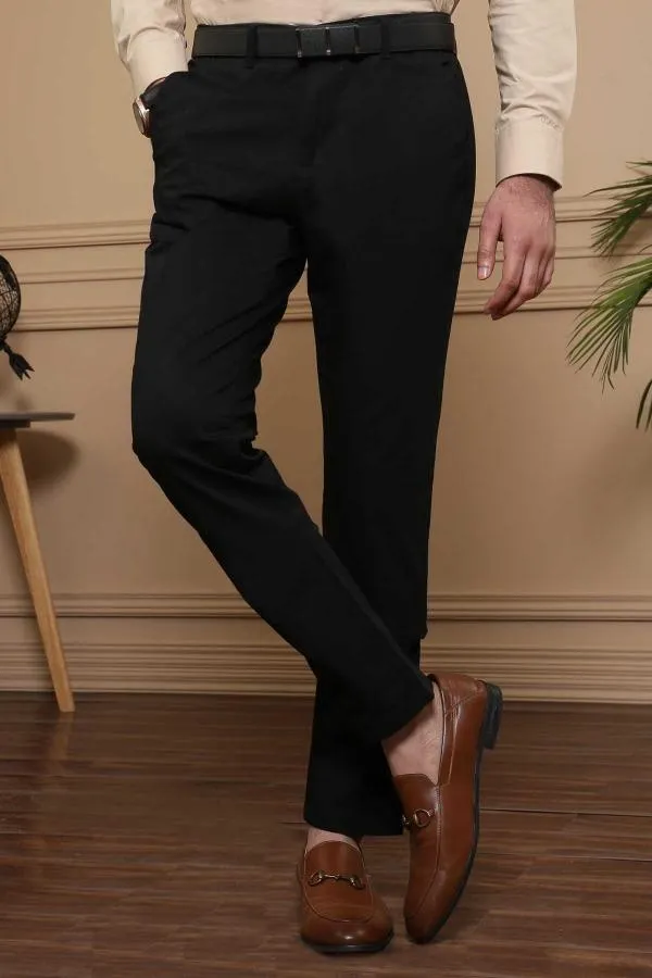 C PANT CROSS POCKET SLIM FIT BLACK