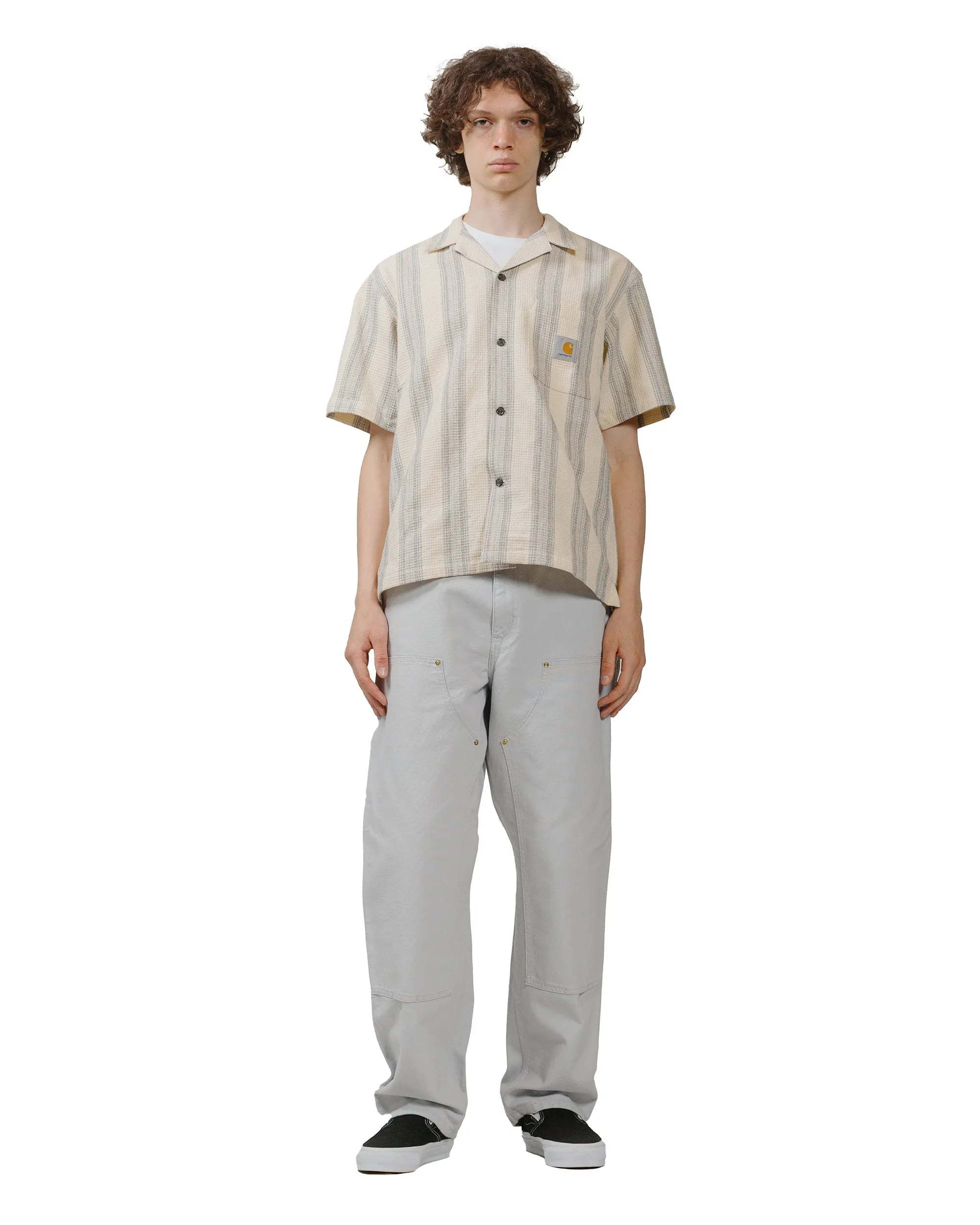Carhartt W.I.P. Double Knee Pant Canvas Basalt Rinsed