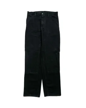 Carhartt W.I.P. Mens Double Knee Denim Pants - Black Rinsed Durable Workwear
