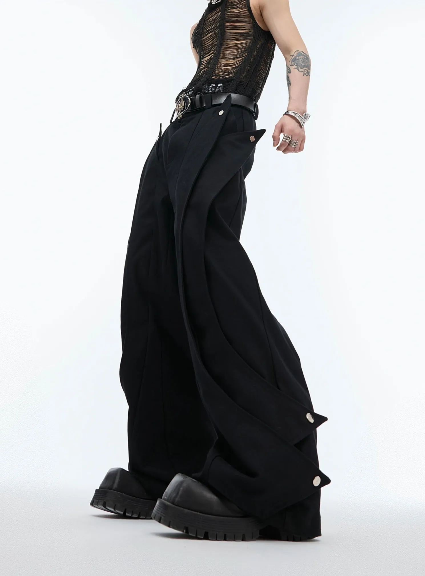 Casual Irregular Shaped Pants