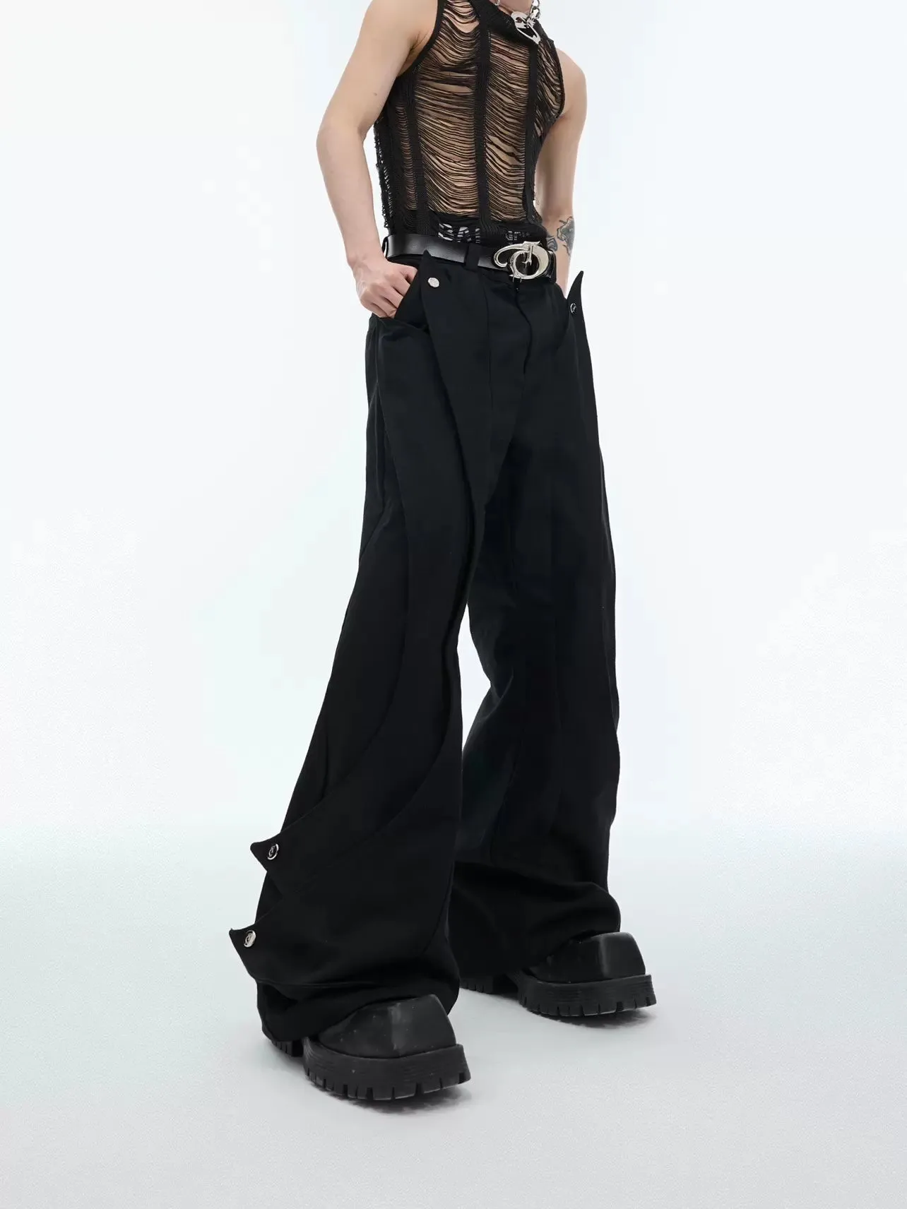 Casual Irregular Shaped Pants