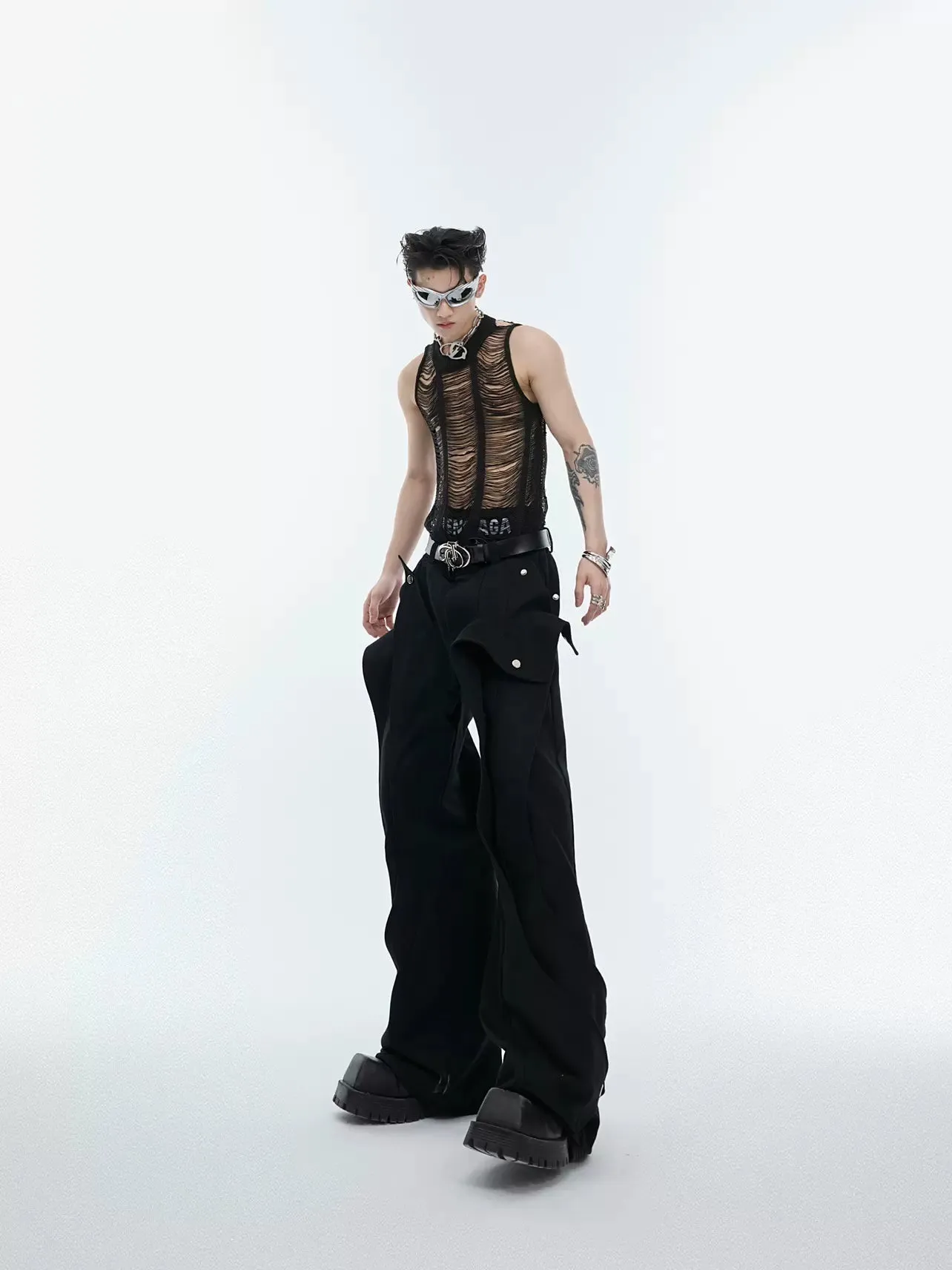 Casual Irregular Shaped Pants