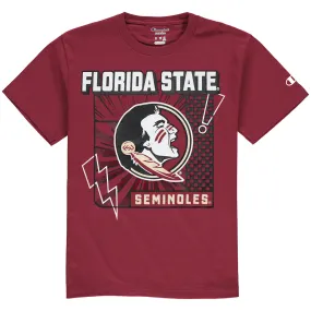 Florida State Seminoles Garnet Champion Toddler Short Sleeve T-shirt - Seminole Logo Design