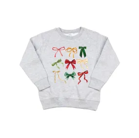 Christmas Bows | Kids Pullover Sweatshirt
