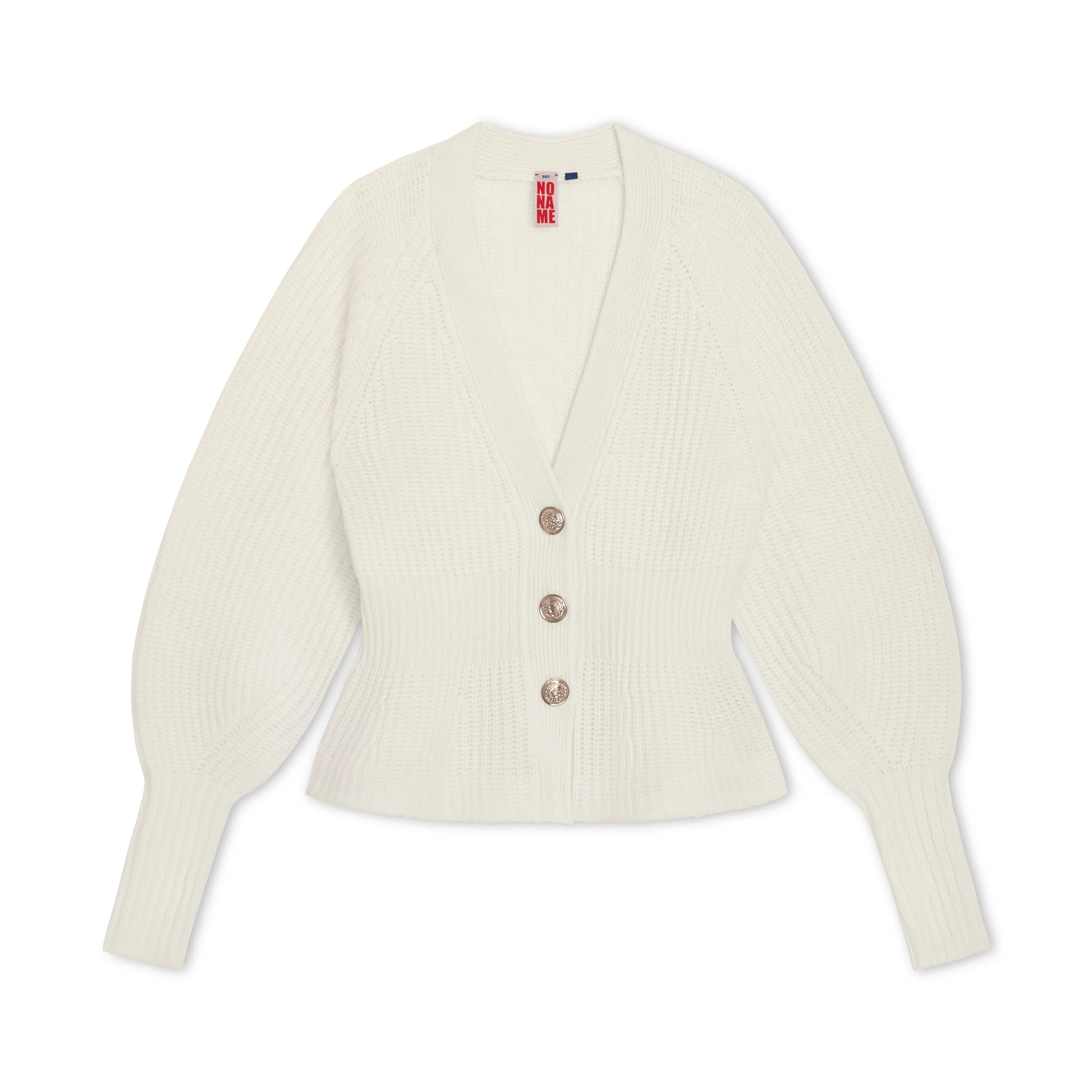 chunky peplum cardigan