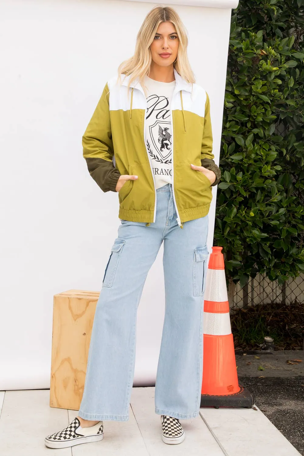 Color Block Windbreaker