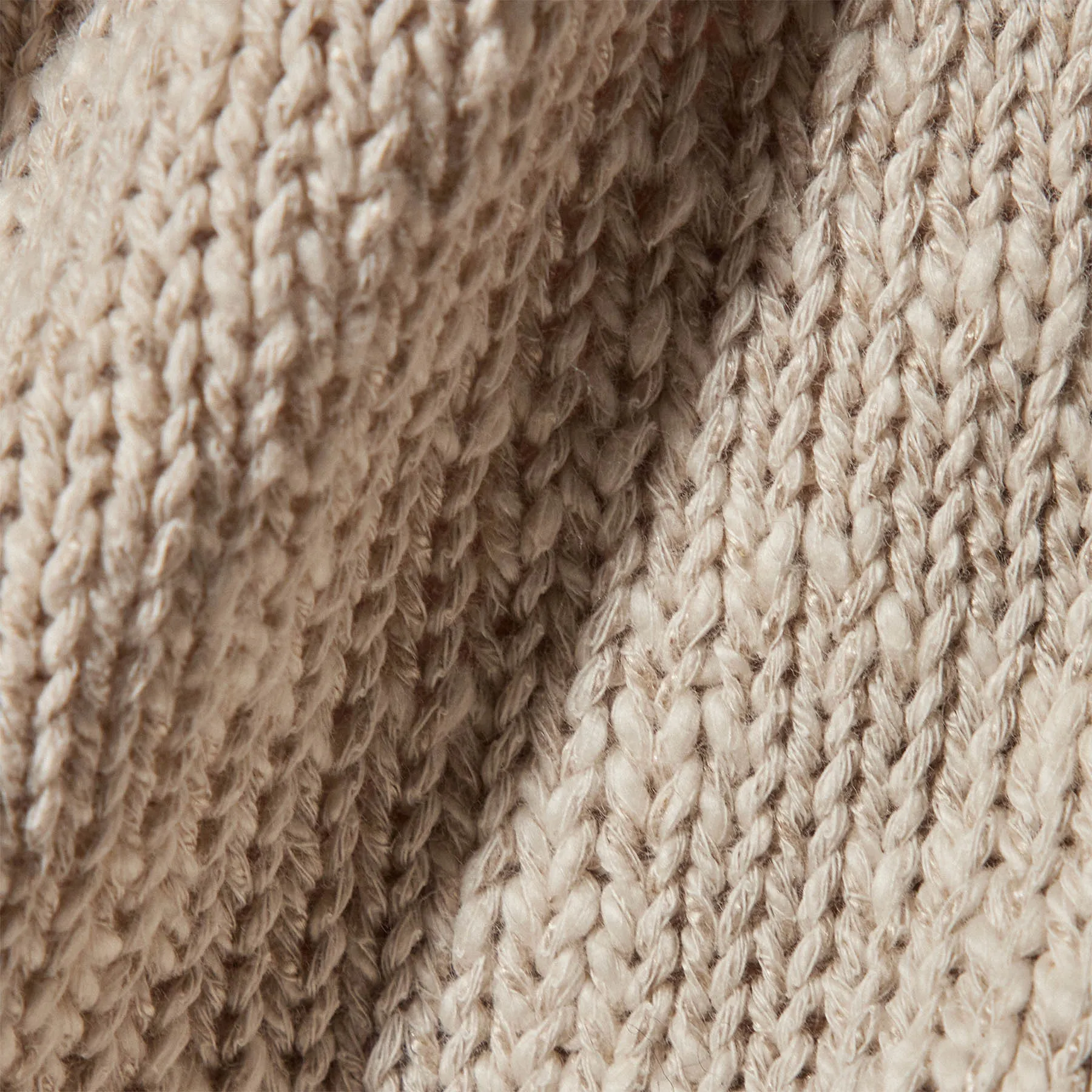 Cotton Linen V Neck Vest - Natural