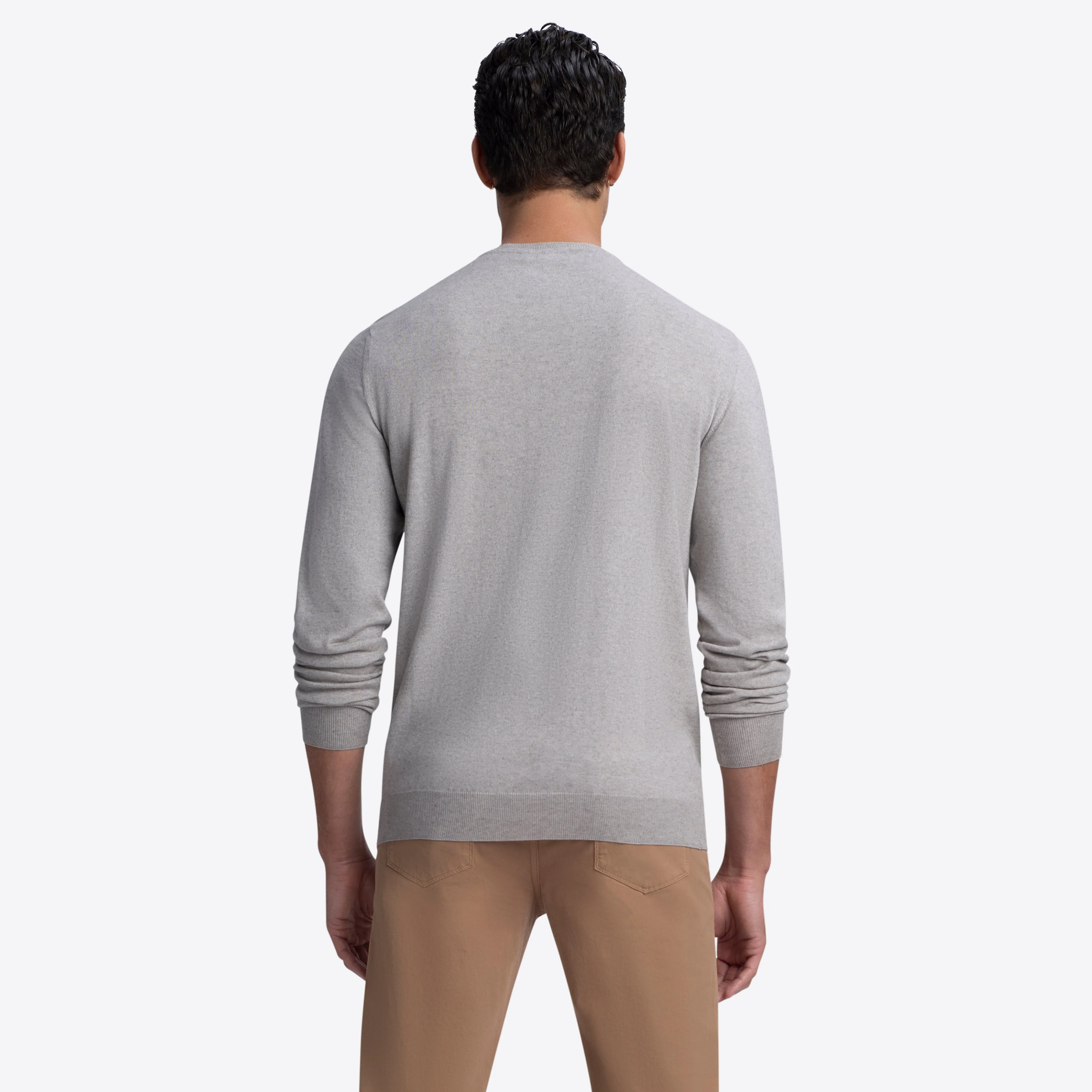 Crew Neck Melange Sweater