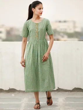 Daily Drape  - Block Printed Cotton Dress  - D368F1928