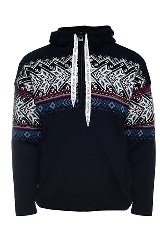 Dale of Norway Mens Vail Weatherproof Hoodie - Navy Blue Classic Style with Adjustable Features