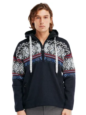 Dale of Norway Mens Vail Weatherproof Hoodie - Navy Blue Classic Style with Adjustable Features