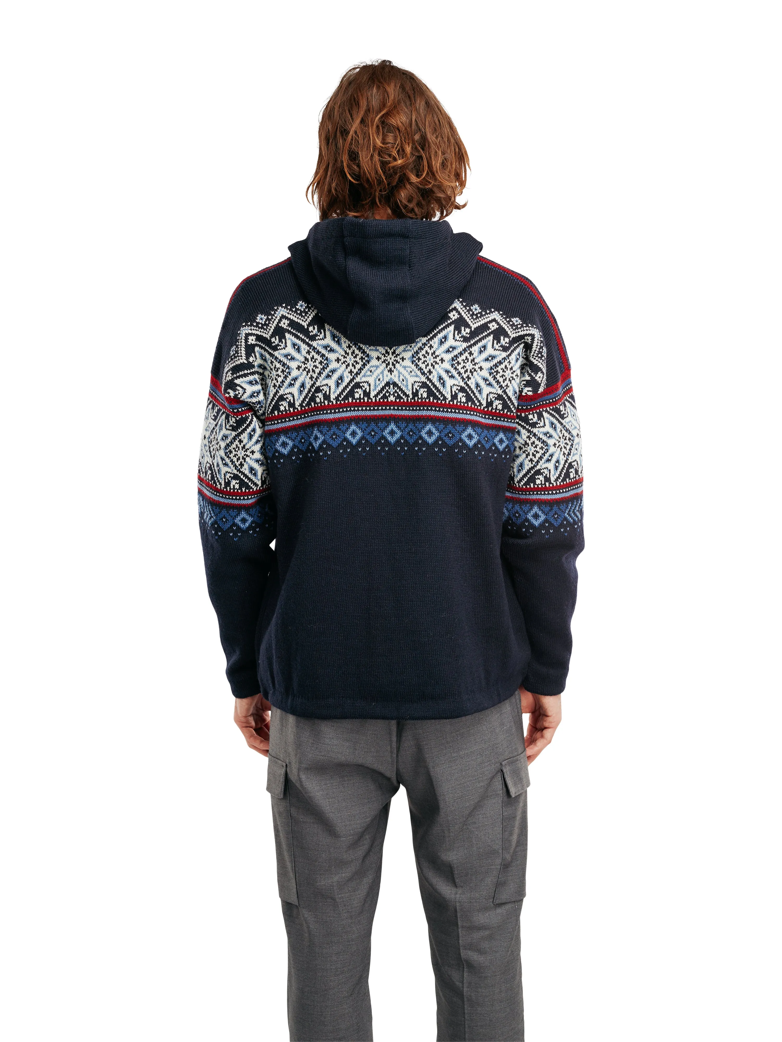 Dale of Norway Mens Vail Weatherproof Hoodie - Navy Blue Classic Style with Adjustable Features
