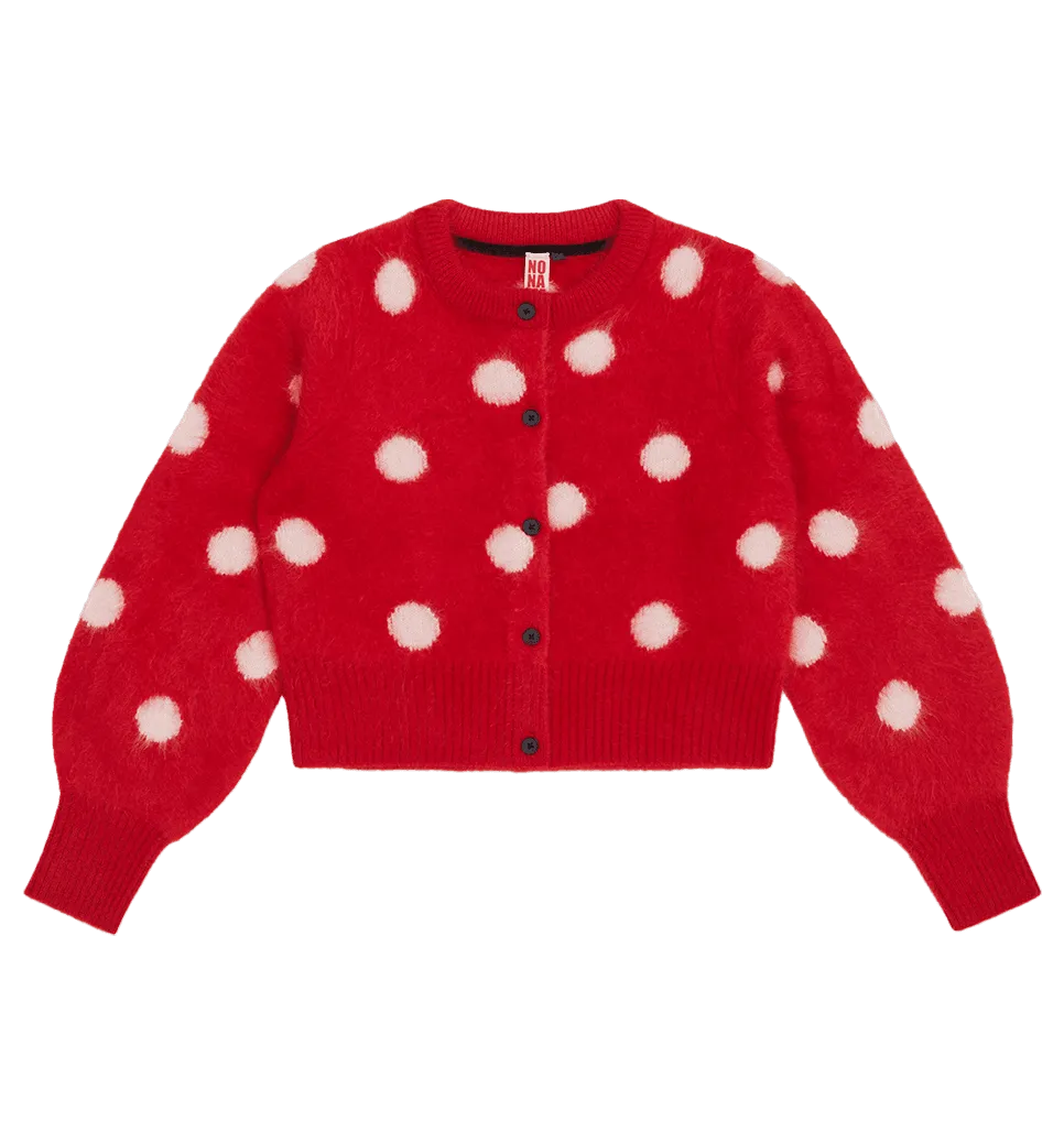 dotty mini cardigan