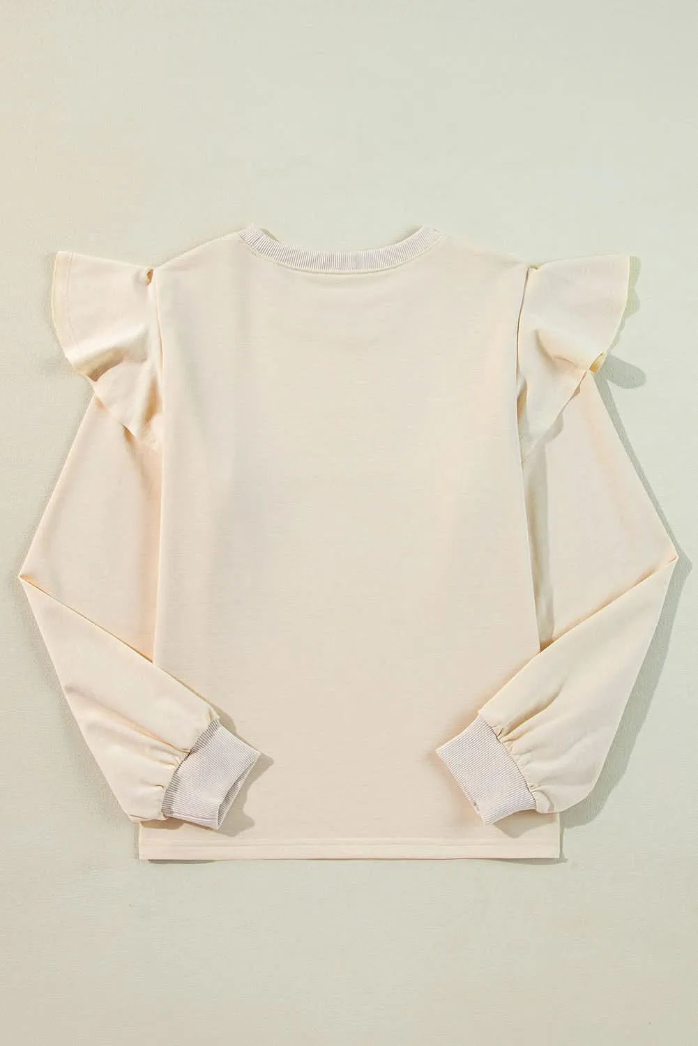 Elegant Ruffle Shoulder Blouse