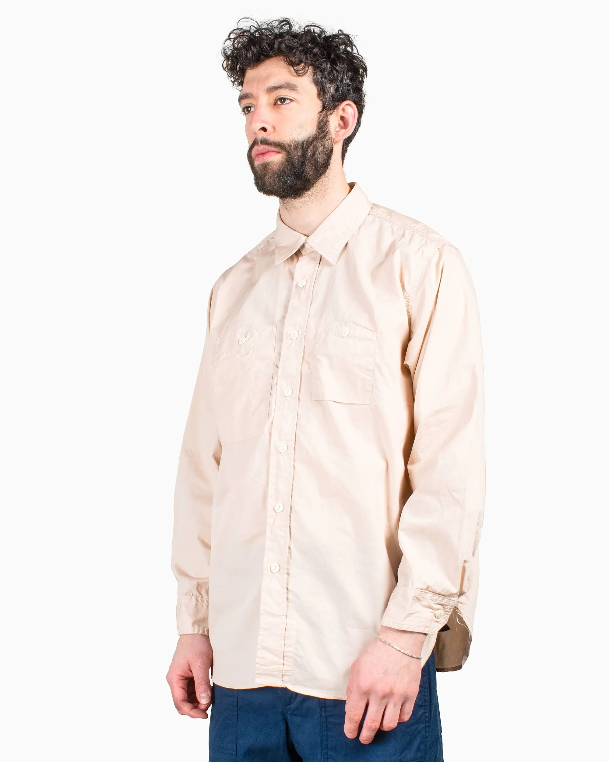 Engineered Garments Work Shirt Pink Superfine Poplin
