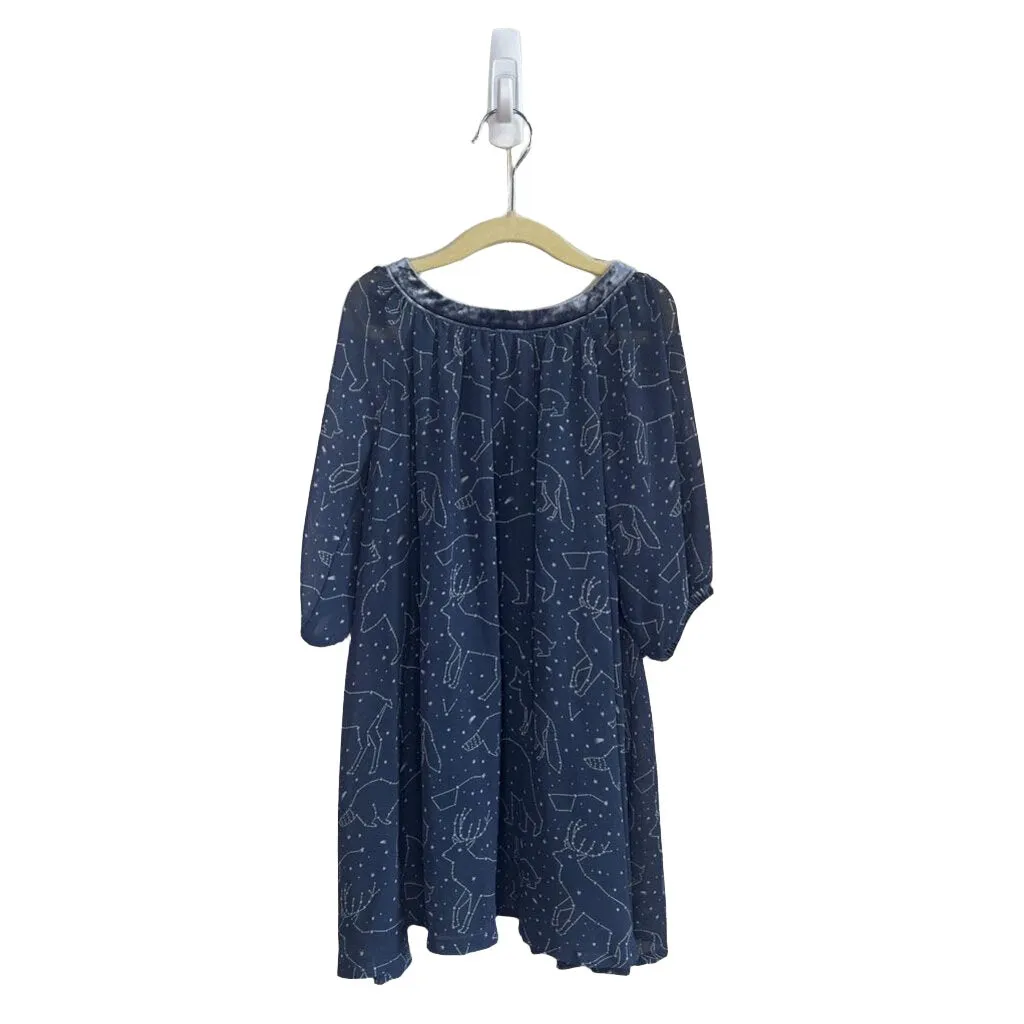 Formal Dress w/Velvet Trim