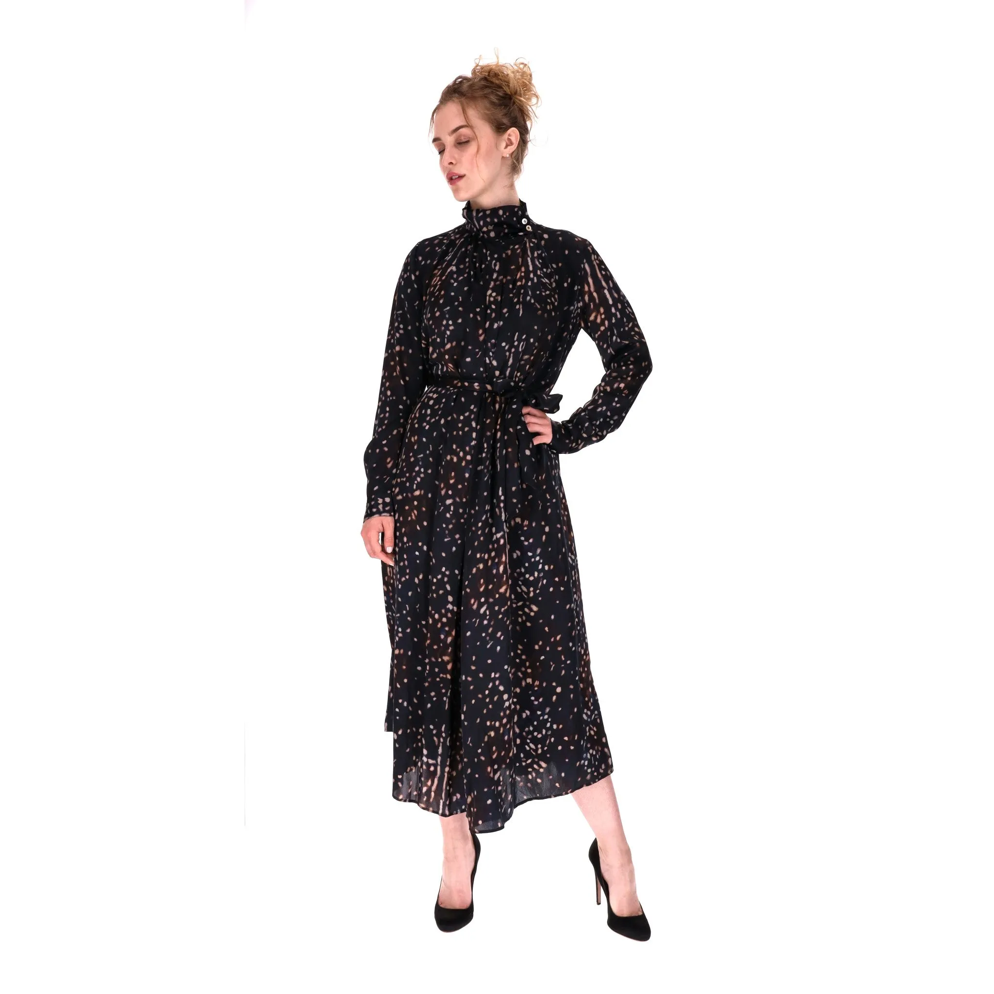 Forte Forte Waist Tie Silk Midi Dress. Size 0US