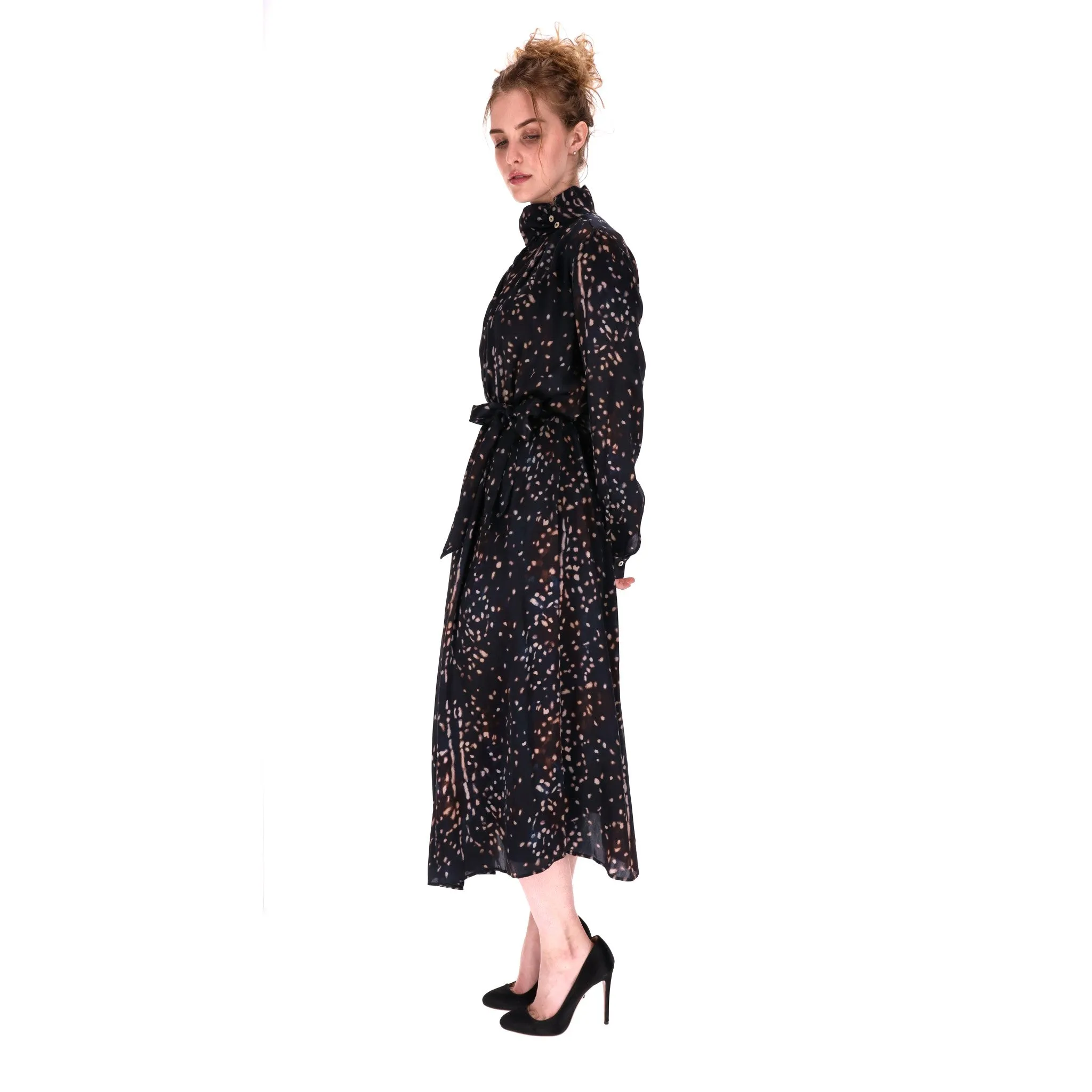 Forte Forte Waist Tie Silk Midi Dress. Size 0US