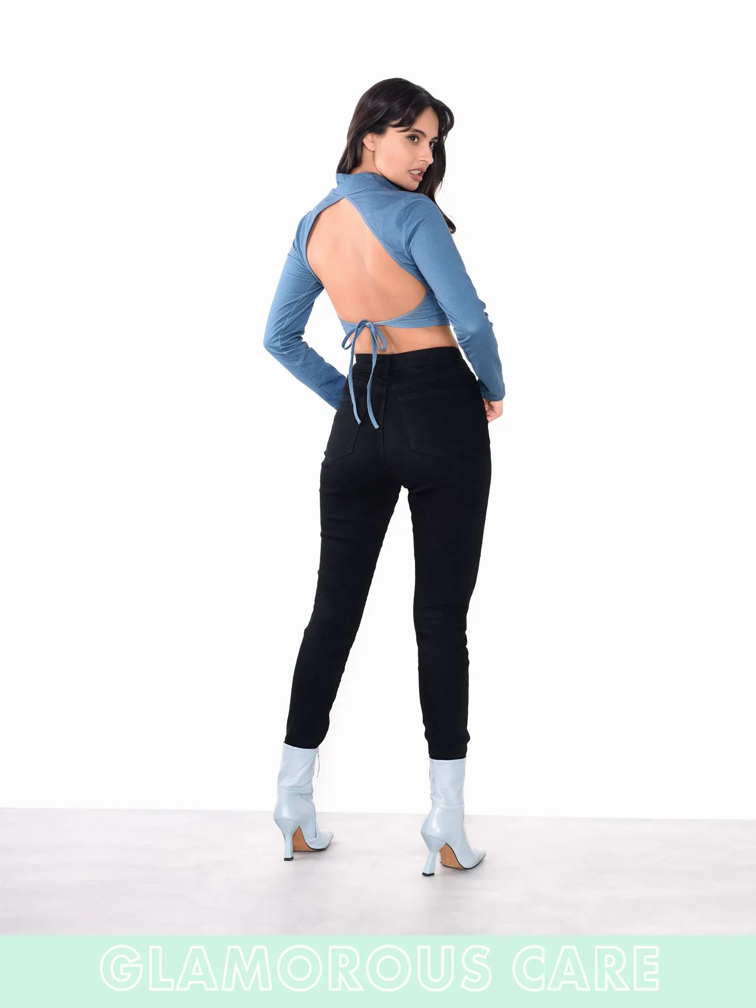 Glamorous Care Black High Waisted Denim Jeans