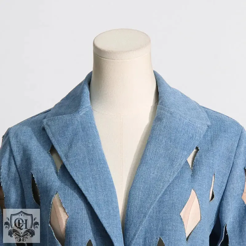 Hollow Out Denim Jacket