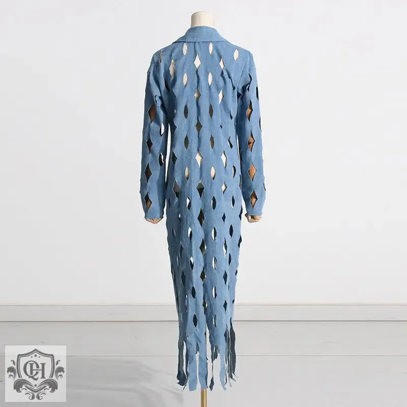 Hollow Out Denim Jacket