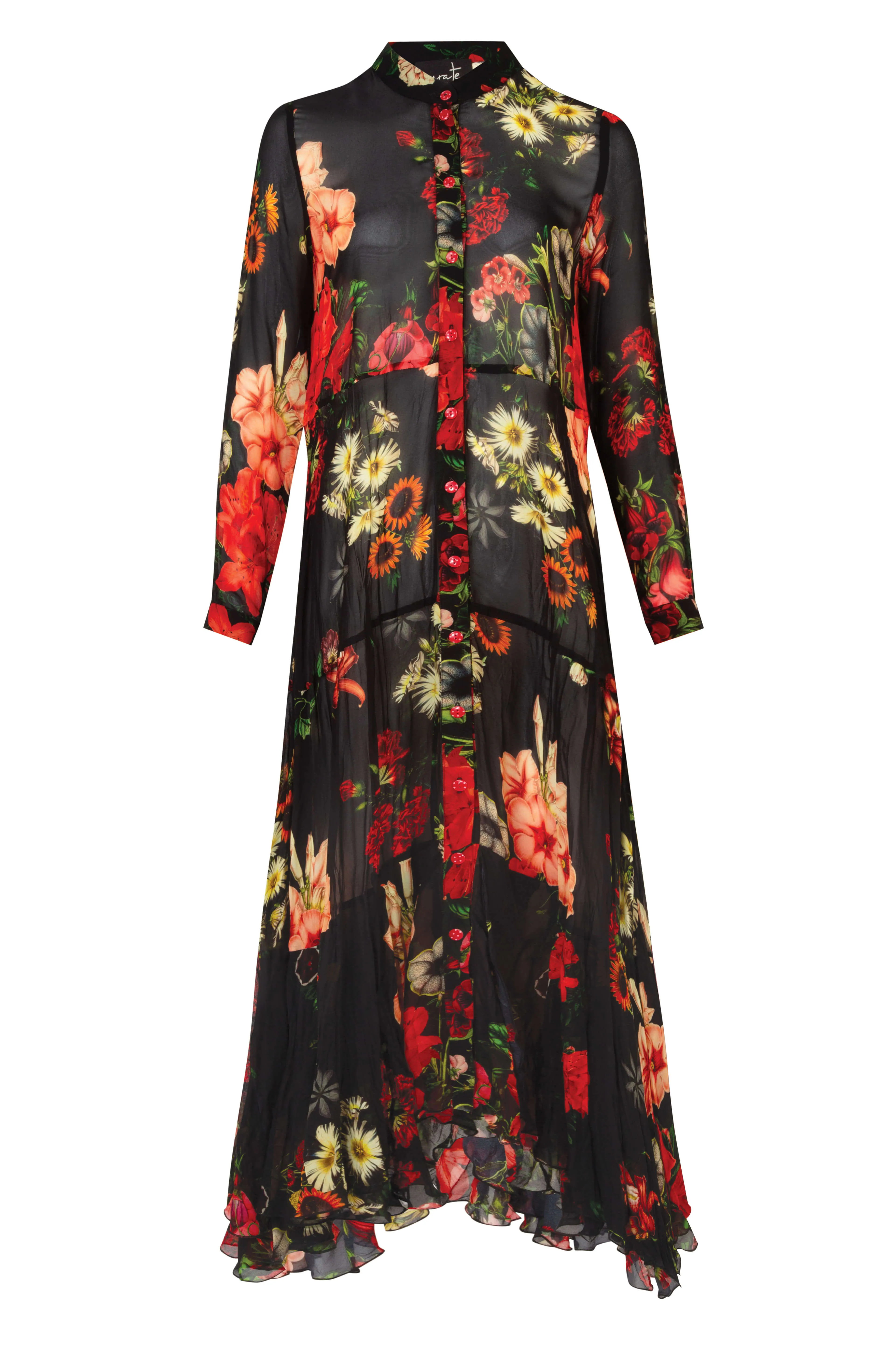 In Full Swing  Maxi Dress - Black Floral - Curate