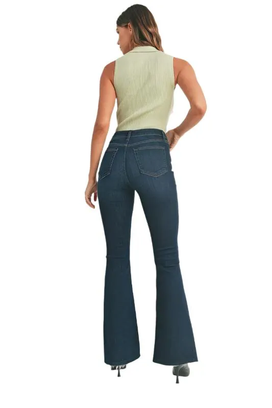 Just Jeans USA HIGH RISE OUTER SLIT FLARE JEANS
