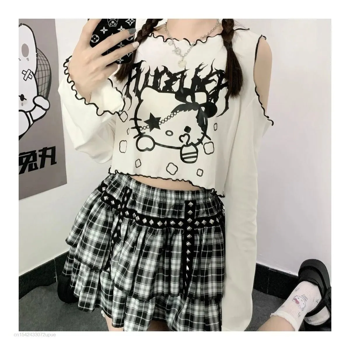 Kawaii Hello Kitty Vintage Printed T-Shirt
