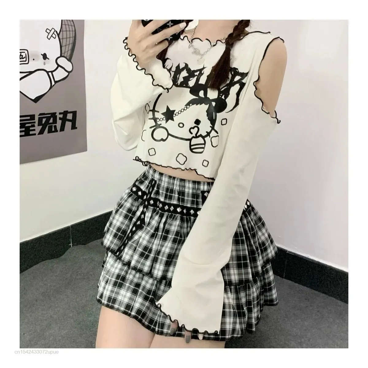 Kawaii Hello Kitty Vintage Printed T-Shirt